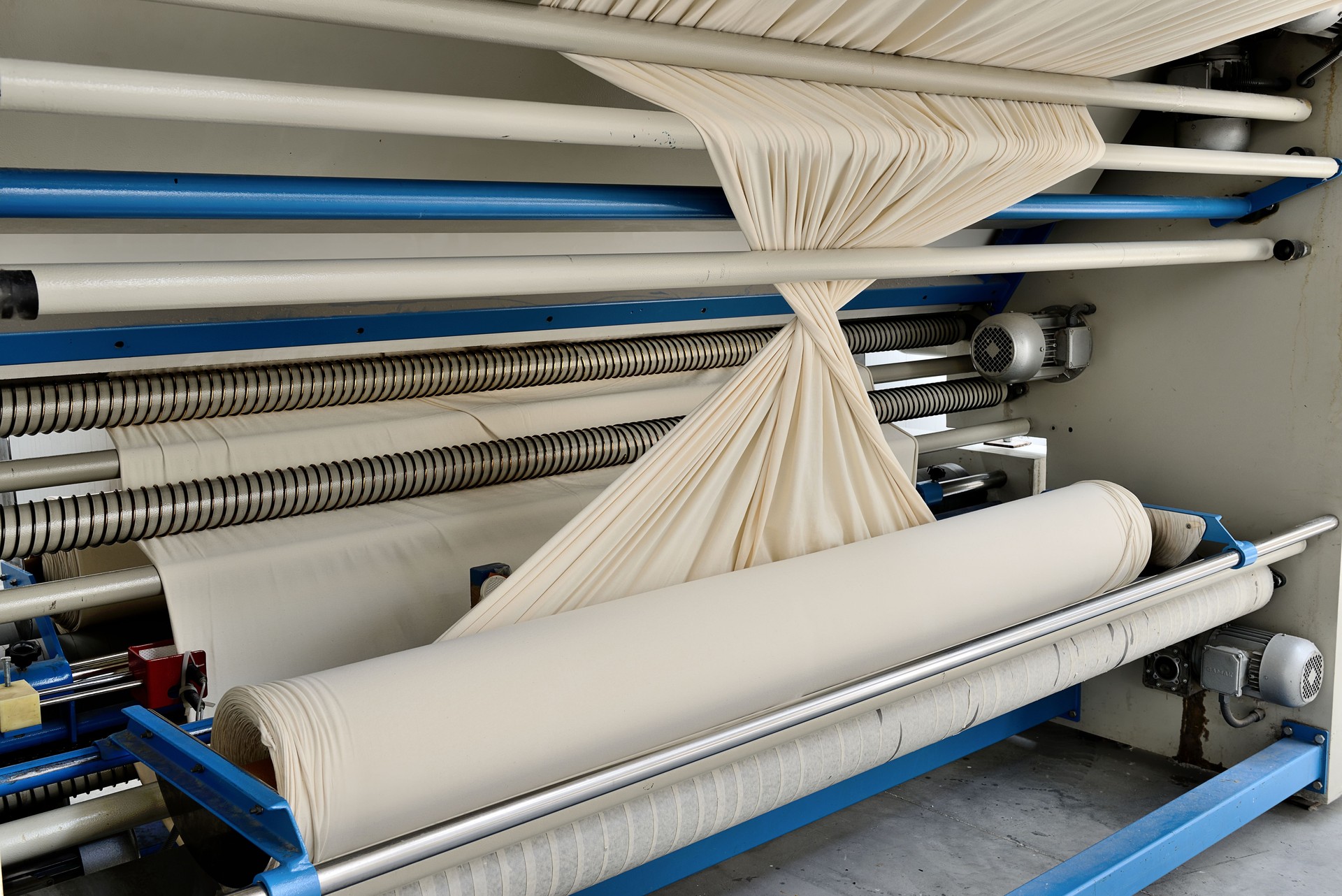 Fabric rolling in a textile mill