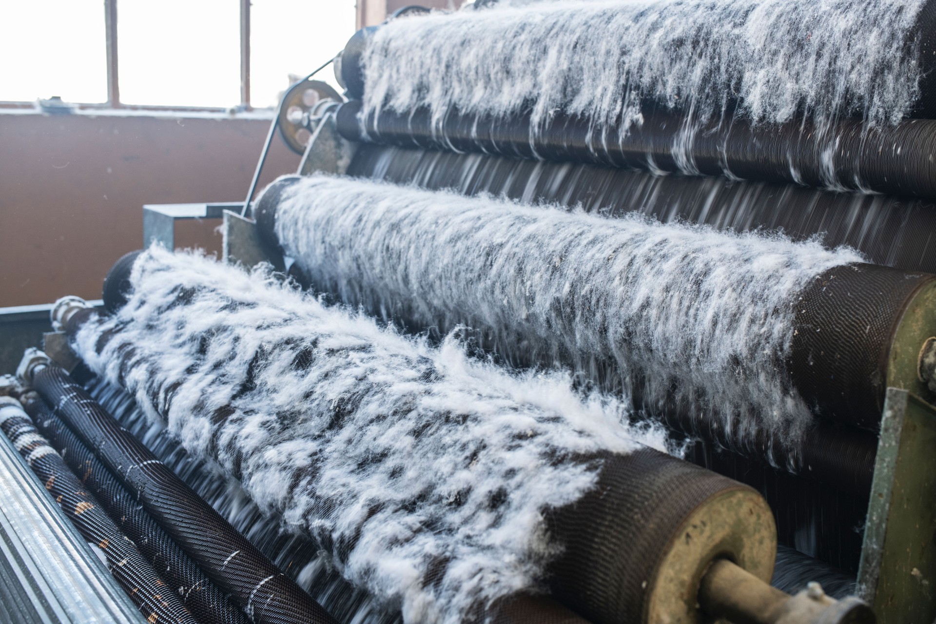 Recycling Machine In Textile Factory.